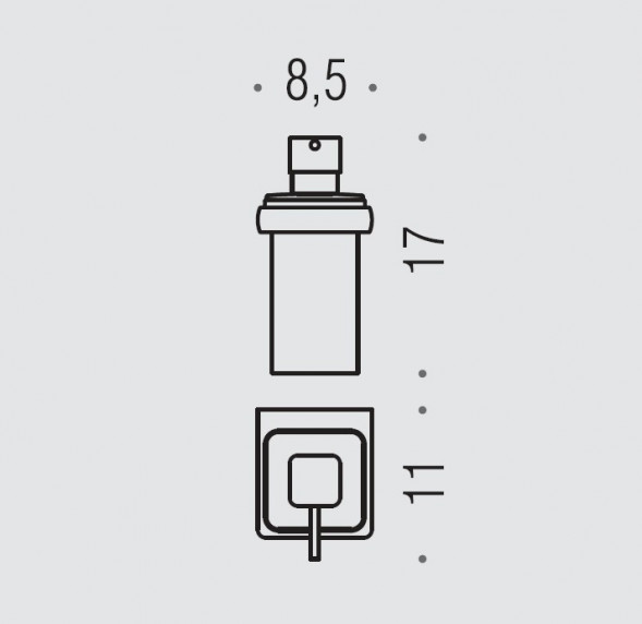 Дозатор COLOMBO DESIGN LULU B9321 настенный