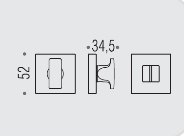 Фиксатор сантехнический Colombo Rosetta MM29 BZG хром