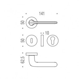 Дверная ручка Colombo ROBOQUATTRO ID41 R.BI белый матовый