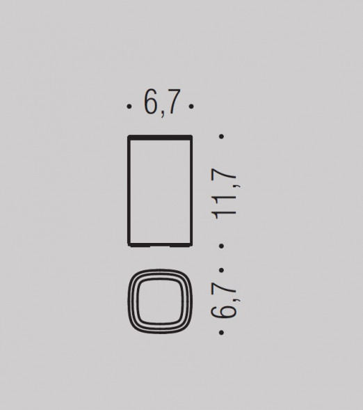 Стакан COLOMBO DESIGN TRENTA B3041.GM настольный