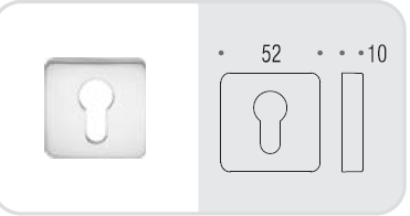 Накладка под цилиндр Colombo Rosetta PT13 винтаж матовый
