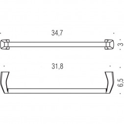 Полотенцедержатель COLOMBO DESIGN ROAD B8009 широкий
