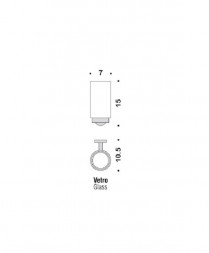 Стакан COLOMBO DESIGN NORDIC B5202 настенный