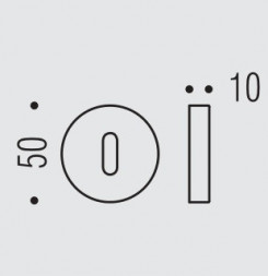 Накладка под цилиндр Colombo Design Rosetta One CC13 титан 2 шт