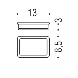 Мыльница COLOMBO DESIGN LULU B6240.GOLD настольная