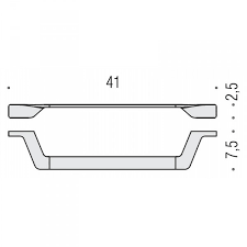 Полотенцедержатель COLOMBO DESIGN ALIZE B2509 широкий