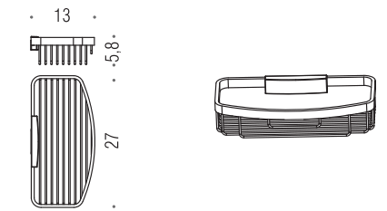 Полочка корзинка COLOMBO DESIGN ANGOLARI B9647 одинарная съемная