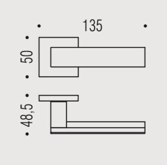 Дверная ручка Colombo ALBA LC91 RSB графит матовый/графит