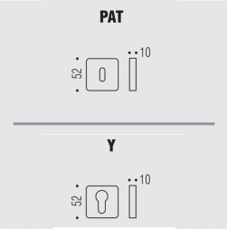 Накладка под цилиндр Colombo Design Rosetta OneQ CC23 серебро 2 шт