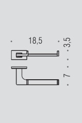 Держатель туалетной бумаги COLOMBO DESIGN LOOK B1608.GM без крышки