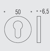 Накладка под цилиндр Colombo Rosetta FF13 графит