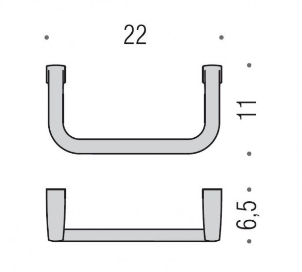 Полотенцедержатель COLOMBO DESIGN LULU B6231 кольцо
