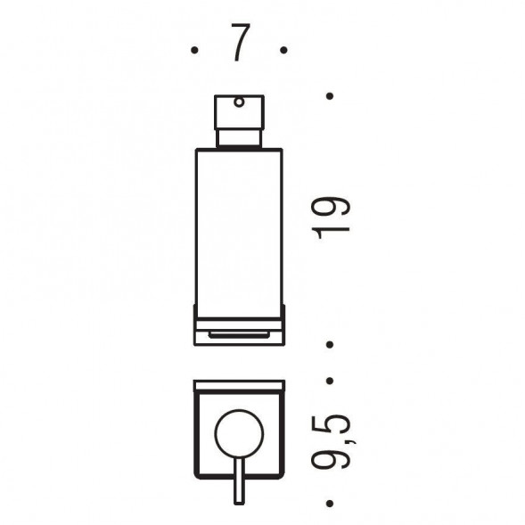 Дозатор COLOMBO DESIGN LOOK B9316 настенный