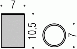 Стакан COLOMBO DESIGN PLUS/MINI W4941 настольный цвет хром
