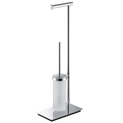 Стойка COLOMBO DESIGN SQUARE B9904 напольная с держателем туалетной бумаги и ершиком