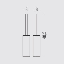 Ершик COLOMBO DESIGN LOOK B1606.BM напольный