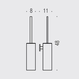 Ершик COLOMBO DESIGN LOOK B1607 настенный