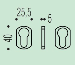 Накладка под цилиндр Colombo Design Rosetta ZE13/0 золото матовое