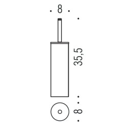Ершик COLOMBO DESIGN LUNA B0506 напольный