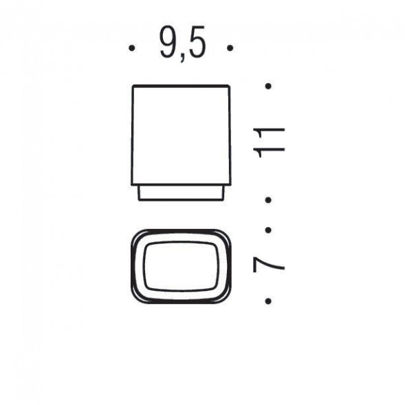 Стакан COLOMBO DESIGN TIME W4241 настольный