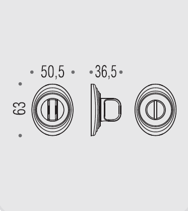 Фиксатор сантехнический Colombo Rosetta DB19 BZG бронза