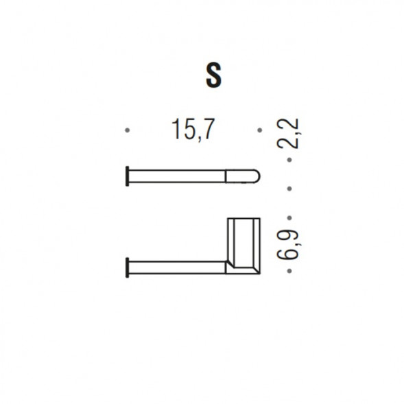 Держатель туалетной бумаги COLOMBO DESIGN MINI B4008SX без крышки левый цвет хром
