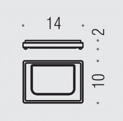 Мыльница COLOMBO DESIGN LOOK B1640.NM настольная