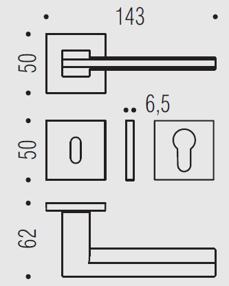 Дверная ручка Colombo ELECTRA MS11R винтаж