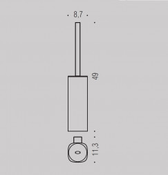 Ершик COLOMBO DESIGN TRENTA B3007.NM настенный