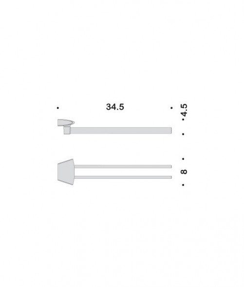 Полотенцедержатель COLOMBO DESIGN LAND B2813 двойной пововоротный
