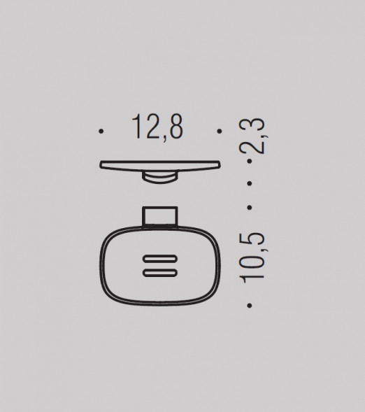 Мыльница COLOMBO DESIGN TRENTA B3001.NM настенная