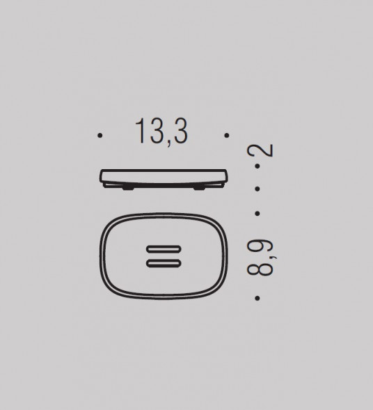 Мыльница COLOMBO DESIGN TRENTA B3040 настольная