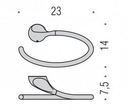 Полотенцедержатель COLOMBO DESIGN MELO B1231 кольцо