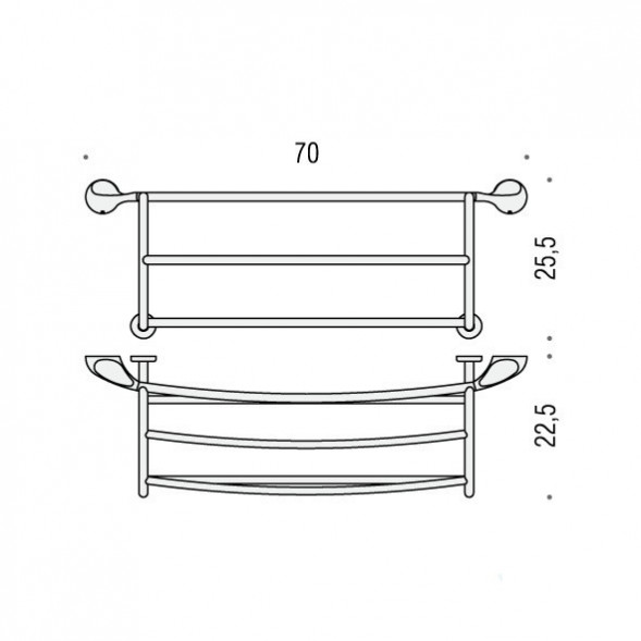 Полотенцедержатель COLOMBO DESIGN MELO B1287 Лесенка