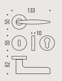 Дверная ручка Colombo GAIA GR11RSB.OL золото