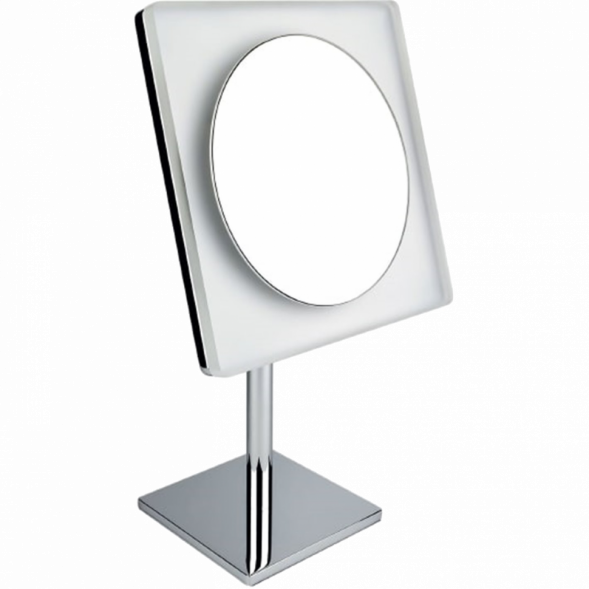 Косметическое зеркало COLOMBO DESIGN SPECCHI INGRANDITORI B9755 настольное с подсветкой увеличение 3 раза питание от розетки